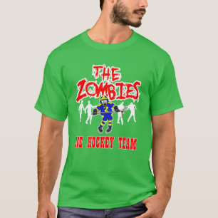 Funny Zombie toon Hockey Sports Team For Zombie Lo T-Shirt