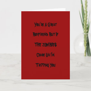 Funny Zombie Valentine Card