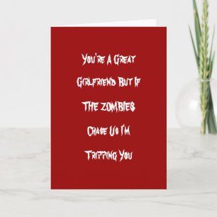 Funny Zombie Valintine Card
