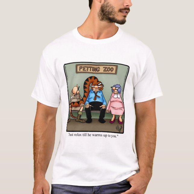 Funny Zoo Docent Humour T-Shirt (Front)
