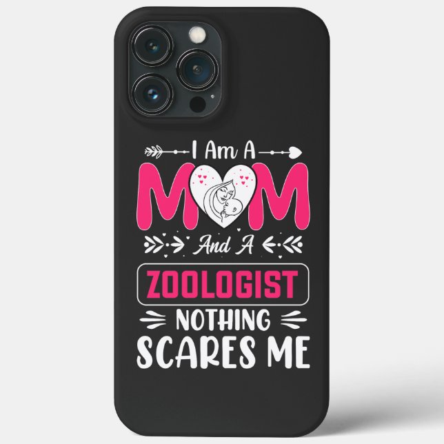 Funny Zoologist Mom, Zoologist Mom Case-Mate iPhone Case (Back)