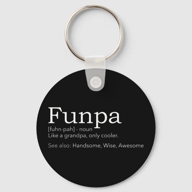 Funpa cool grandpa keychain (Front)