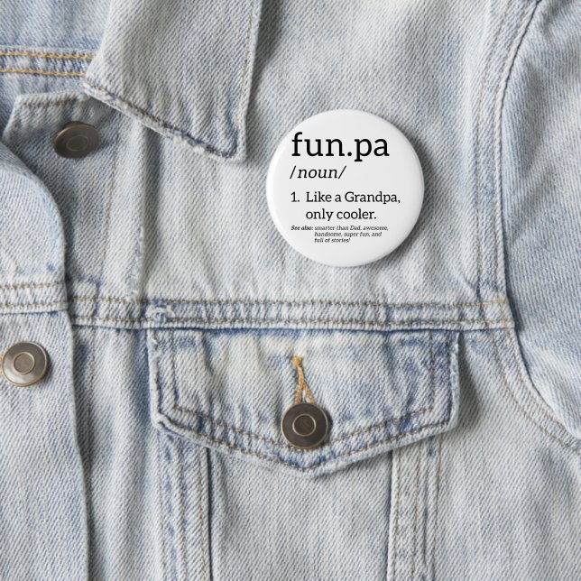 Funpa Like A Grandpa Only Cooler 2 Inch Round Button (In Situ)