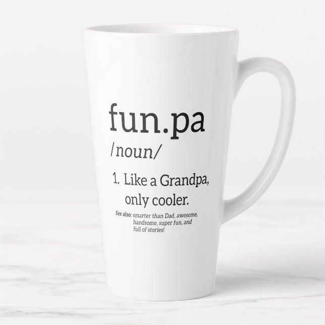 Funpa Like A Grandpa Only Cooler Latte Mug (Right)