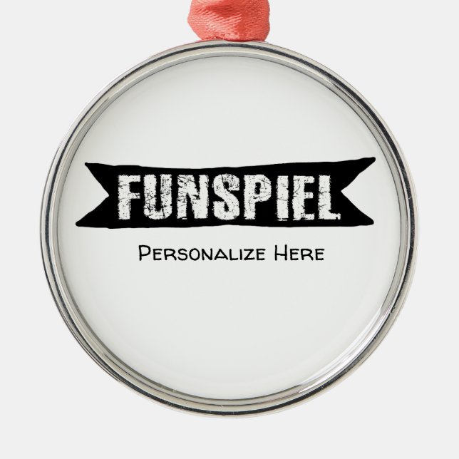 Funspiel Curling Tournament for Fun Ornament (Front)