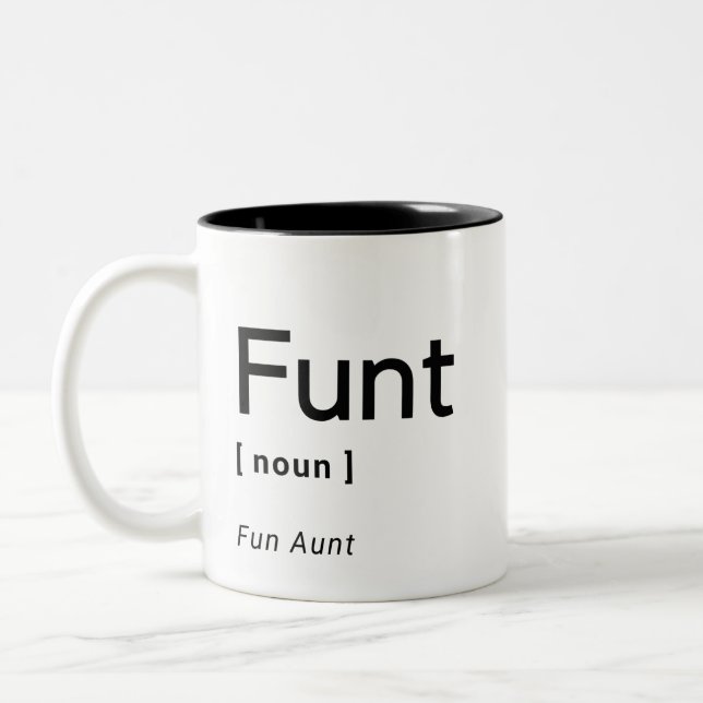 Funt Definition Mug | Funny Gift For Aunt (Left)