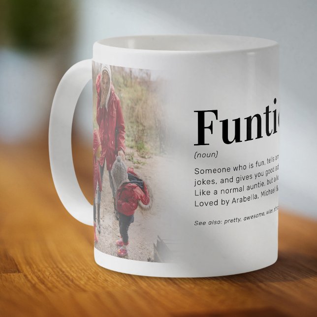 Funtie Définition Tante Photo Mug (Créateur téléchargé)