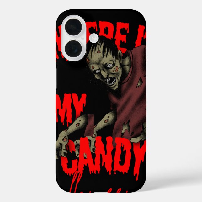  Funy iPhone 16 Cases for skul halloween (Back)