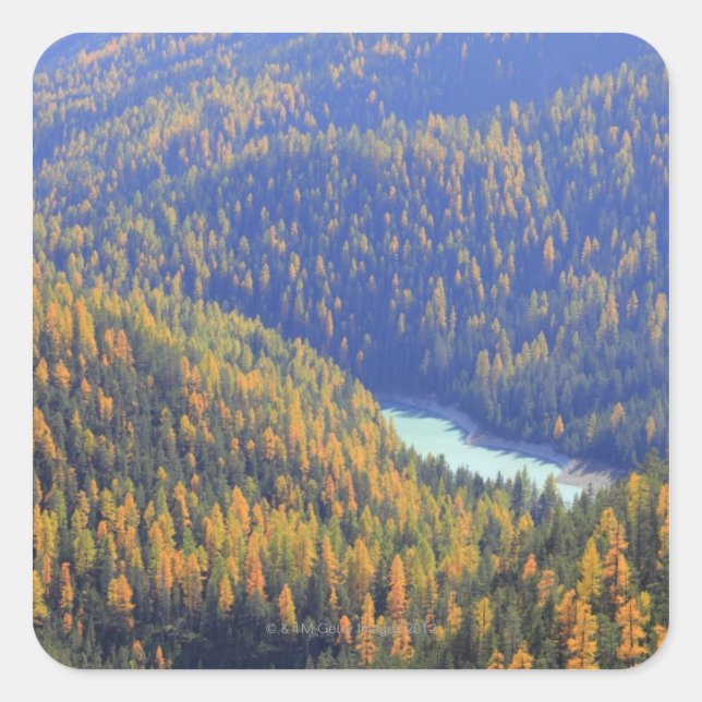 Fuorn Pass Square Sticker (Front)