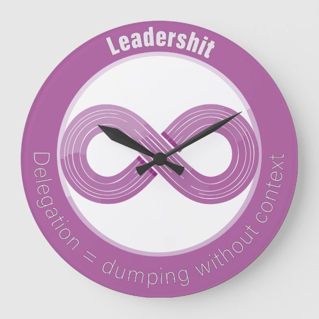 Für Agile Coaches, Scrum Master, Product Owner Large Clock (Front)