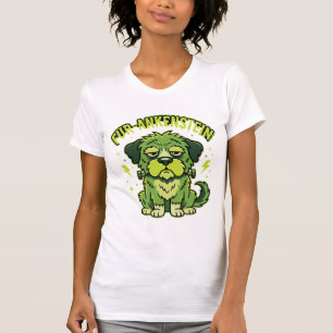 Fur-Ankenstein Funny Frankenstein Dog Halloween T-Shirt