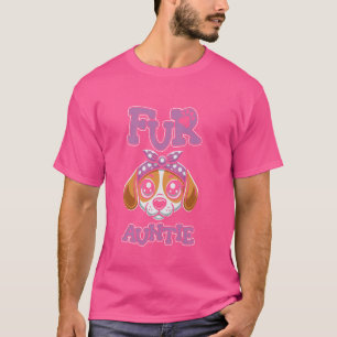Fur Auntie Beagle Pet Breed - Dog Aunt T-Shirt