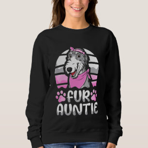 Fur Auntie Breed - Pet Irish Wolfhound Dog Aunt Sweatshirt