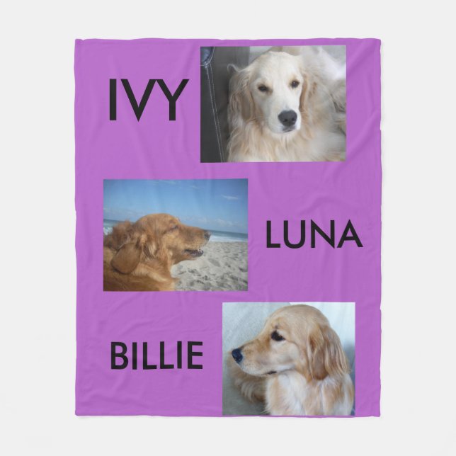 Fur Babies Photos Fleece Blanket (Front)