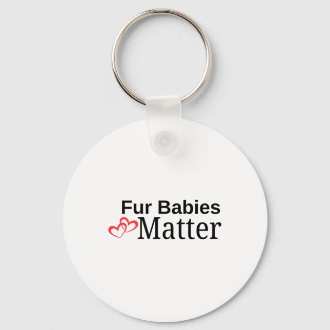 Fur Babies Sticker  Keychain (Front)