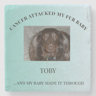 Fur Baby Courage & Healing Design Stone Coaster
