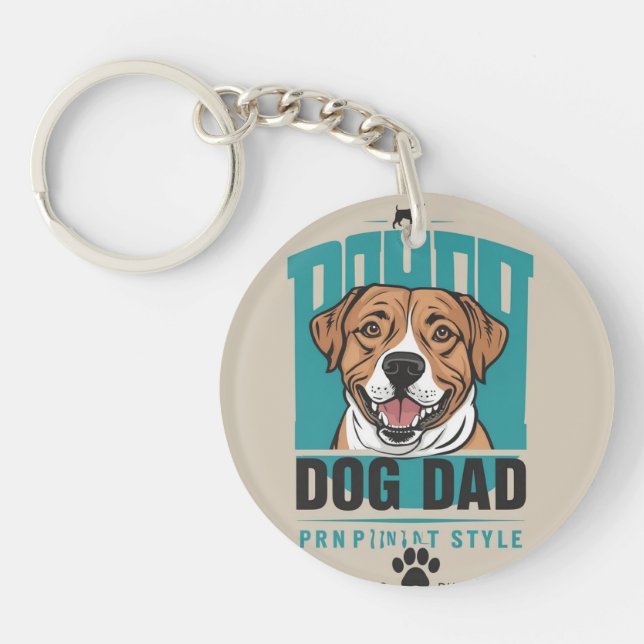 Fur Dad Keychain (Front)