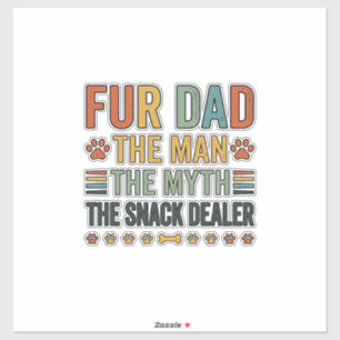 Fur Dad The Snack Dealer Vintage Dog Lover Shirt_1