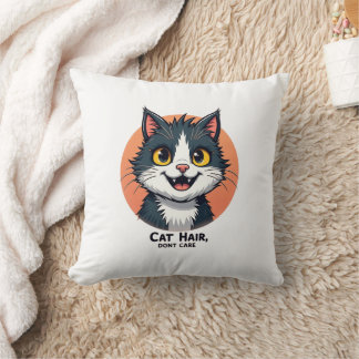 Fur Everywhere Love Throw Pillow