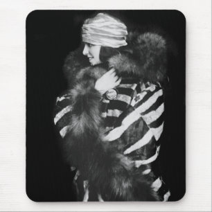 Fur Fashion, 1920s Mouse Pad