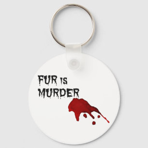 Fur is Murder Keychain