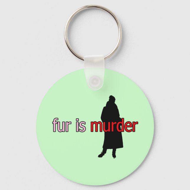 Fur is Murder Keychain (Front)