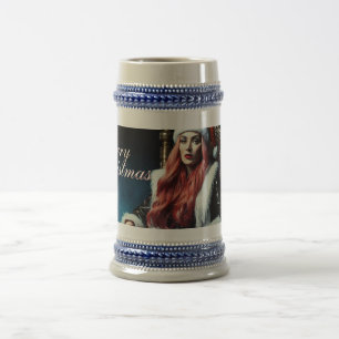 Fur & Leather Diva – Merry Christmas Beer Stein