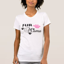 Fur Mama With Pink Paw Women's Tee