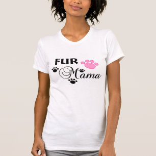 Fur Mama With Pink Paw Women's Tee