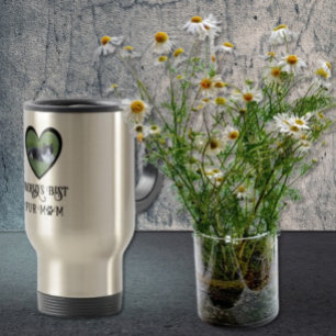 Fur Mom Cat Photo Travel Mug