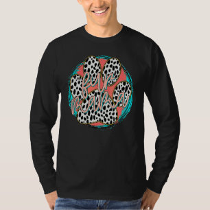 Fur Mom Leopard Dog  Cute  Pregnancy T-Shirt
