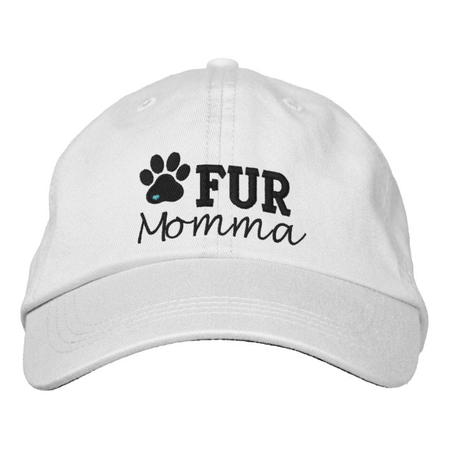 Fur Momma Hat with Paw Print (Front)
