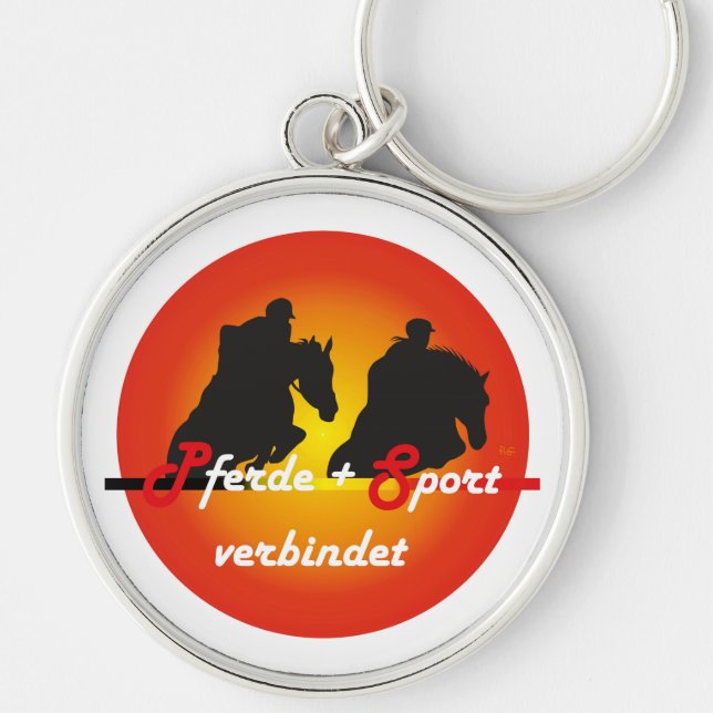Für Pferdesport Liebhaber Schlüsselanhänger Keychain (Front)