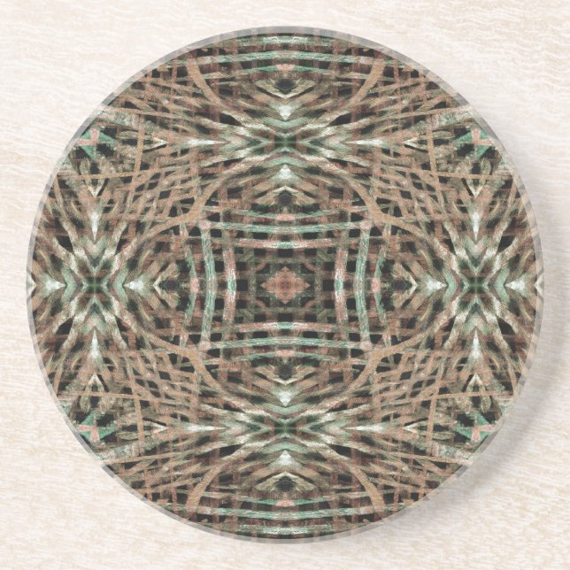 Fur Texture Abstract Pattern Coaster (Front)