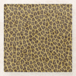 Fur texture glass coaster