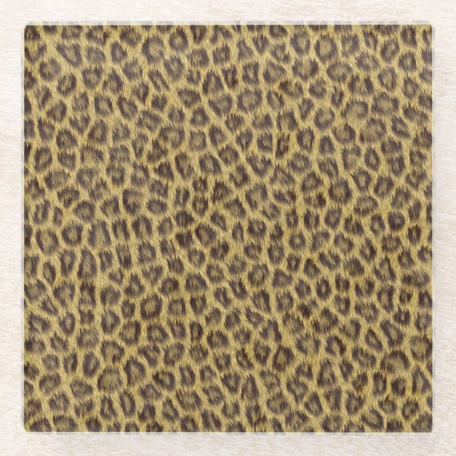 Fur texture glass coaster (Front)