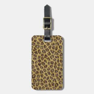 Fur texture luggage tag