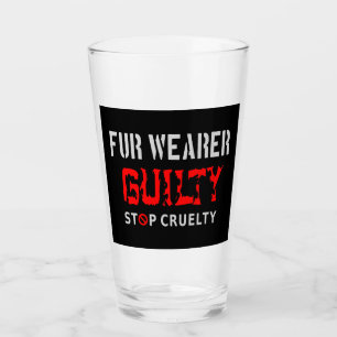 Fur wearer guilty glass