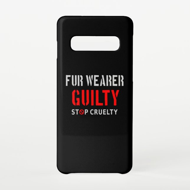 Fur wearer guilty samsung galaxy case (Back)