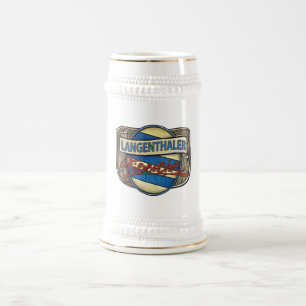Fürabebier Glas in Langenthal der echte Biergenuss Beer Stein