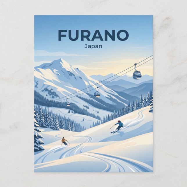 Furano Ski Resort Japan Postcard (Front)