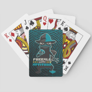 Furball With Attitude Playing Cards