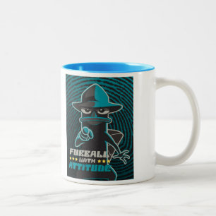 Furball With Attitude Two-Tone Coffee Mug