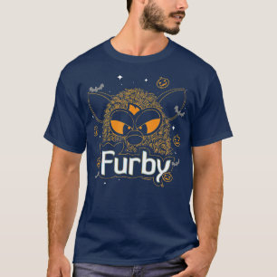 Furby Halloween Spooky Lines Pumpkin Furby T-Shirt