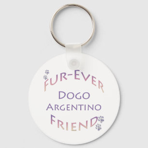 Furever Dogo Argentino Keychain