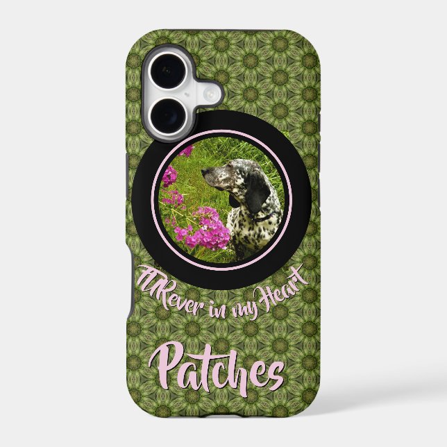 FURever In My Heart Green Pattern Pet Template (Back)