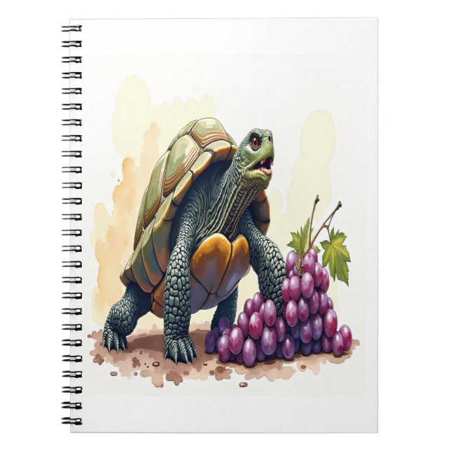 Furious Turtle Stomping Grapes. Notebook (Front)