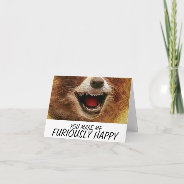 FURIOUSLY HAPPY card (Front)