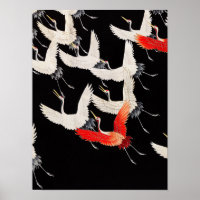 Furisode with a Myriad of Flying Cranes