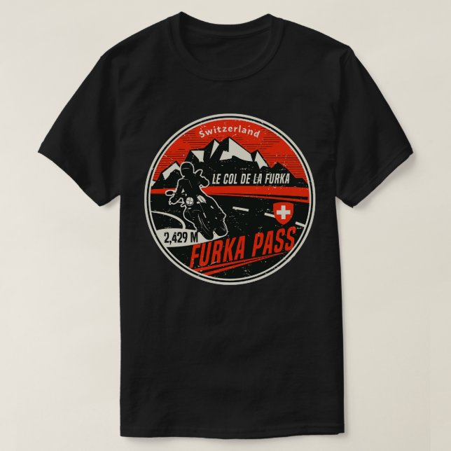 Furka Pass Switzerland 1 T-Shirt (Design Front)